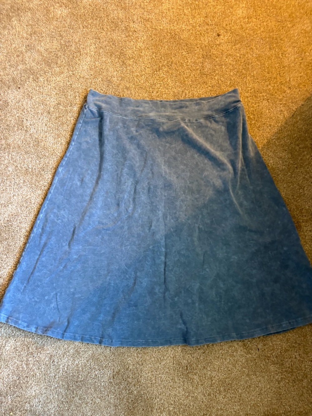 Kikiriki Washed Indigo A-Line Skirt